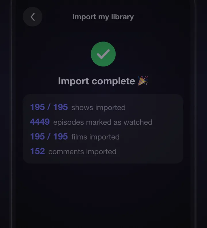 Import w Suite TV zakończony: zaimportowano seriale, odcinki, filmy i komentarze